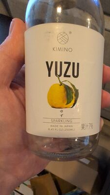 Kimino sparkling yuzu drink can